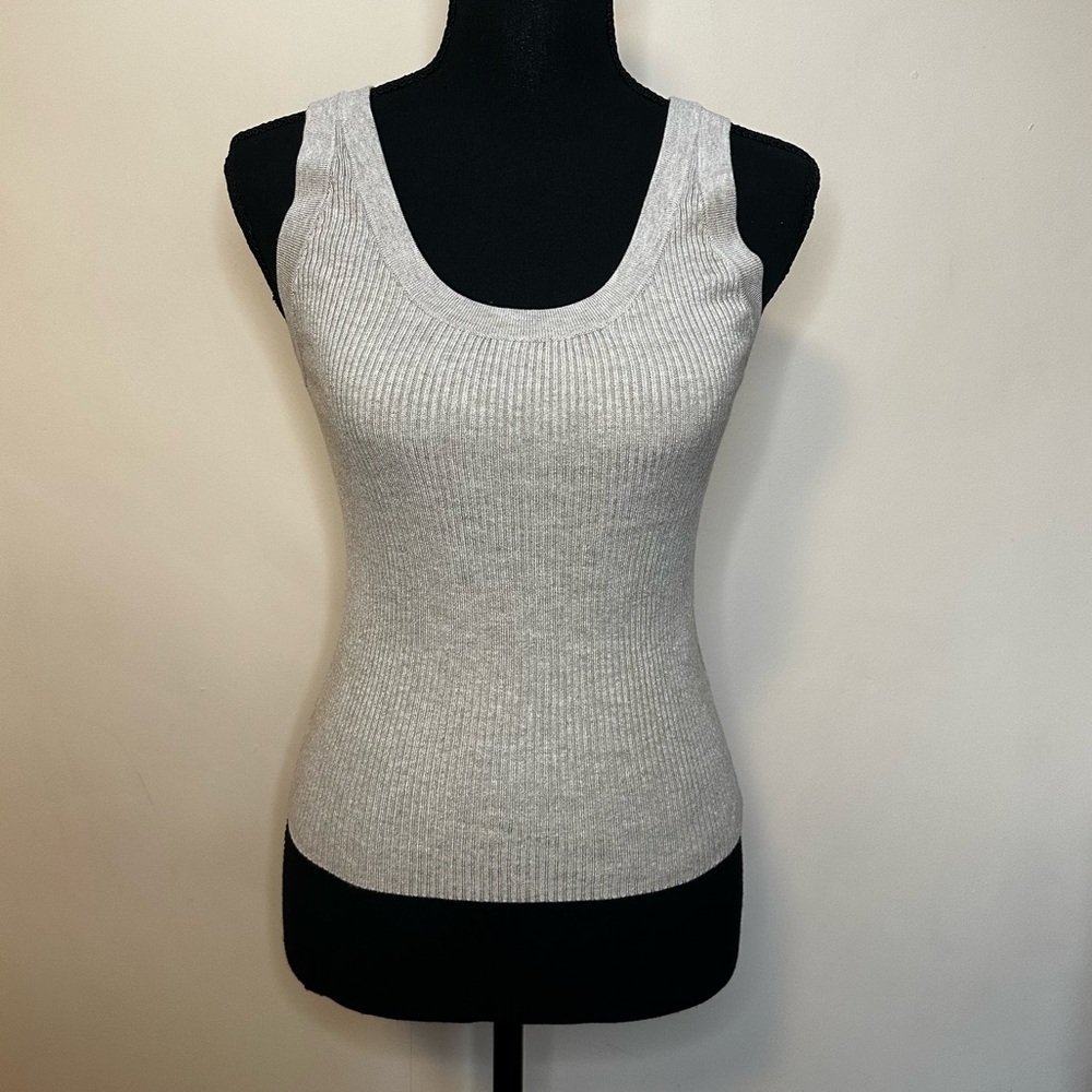 H&M Rib Knit Tank Light Tan Size XS